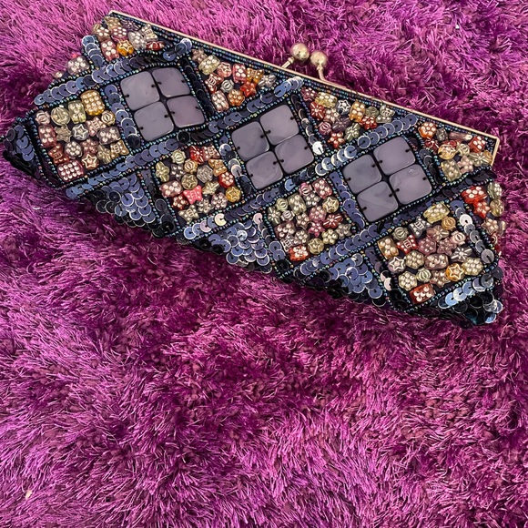 Blue sparkle clutch - Picture 5 of 6